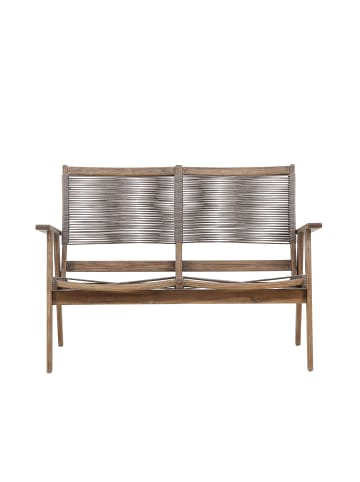 home24 Gartenbank Little John in Taupe / Graubraun