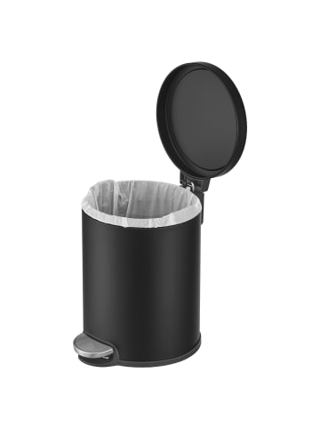 SONGMICS Kosmetikeimer Plushic in Schwarz - (B)26 x (H)28 x (T)20.5 cm - 6 L