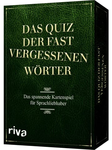 riva Das Quiz der fast vergessenen Wörter | Das spannende Kartenspiel für...