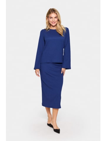 SAINT TROPEZ Langarm-Bluse IlyssaSZ Fitted in Midnight Sail
