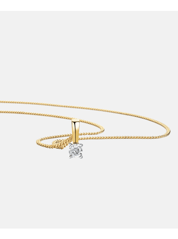 Diamant L'éternel Halskette aus 375 Gelbgold mit 0.03 Karat Diamant