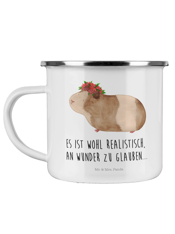 Mr. & Mrs. Panda Pott Meerschweinchen Weisheit mit Spruch in Weiß