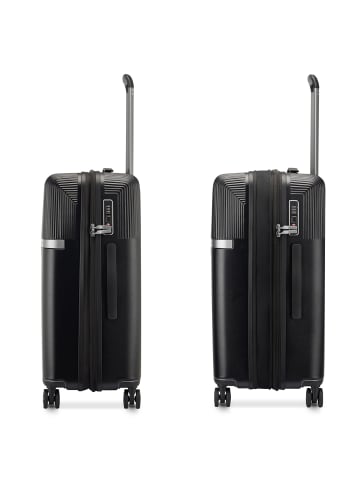 Roncato Airglam 4 Rollen Kofferset 3-teilig mit Dehnfalte nero