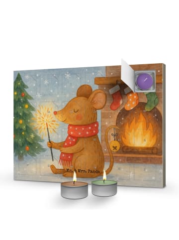 Mr. & Mrs. Panda Duftkerzen Adventskalender Maus Weihnachten Des... in Weiß