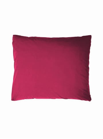 Erlich Textil  Fred Kopfkissenbezug aus Bio-Baumwolle - atmungsaktiv in knallpink