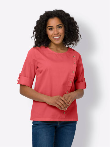 Sieh an! Jeansbluse in grapefruit