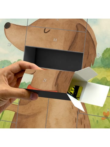 Mr. & Mrs. Panda Befüllbarer Adventskalender Hund Blume Design o... in Weiß