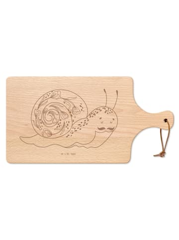 Mr. & Mrs. Panda Brettchen Schnecke Sir ohne Spruch in Transparent