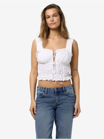 Noisy may Crop Top in Bright White