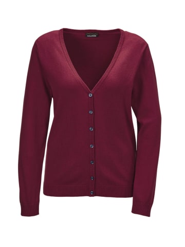 GOLDNER Strickjacke in bordeaux