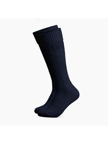 Occulto 1er Pack Lange Trachtensocken Silberdistel in Blau