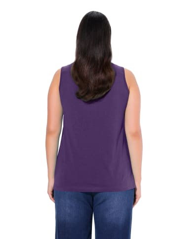 Ulla Popken Strick-Top in tiefes violett