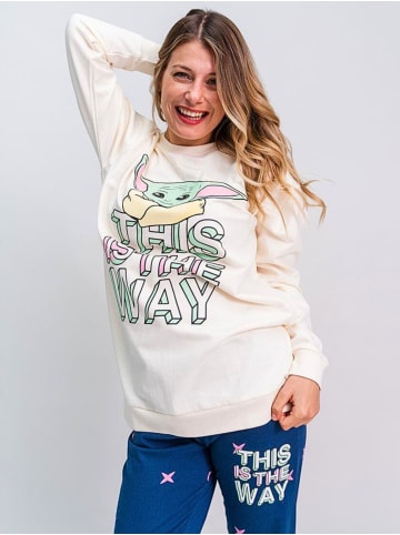 Cerda Schlafanzug Star Wars The Mandalorian Grogu  in Weiß-Blau