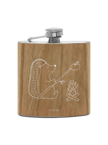 Mr. & Mrs. Panda Flachmann Igel Grillen ohne Spruch in Braun