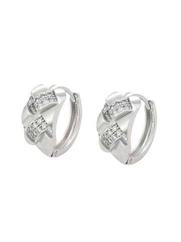 faina Women Huggie Earrings in Silver