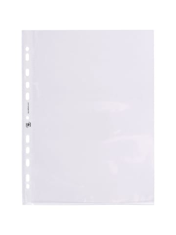 Oxford Prospekthülle Premium A4 PP 120my glasklar transparent Packung mit 1...