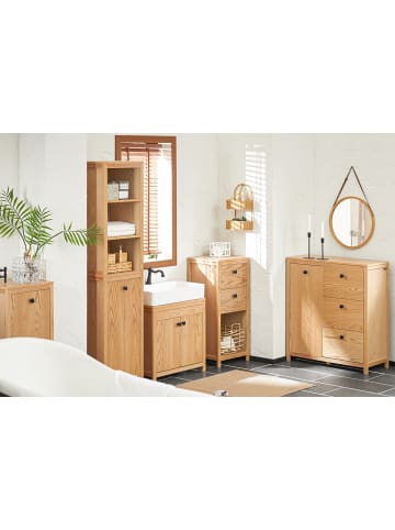 SoBuy Badschrank in Natur - (B)40 x (H)90 x (T)35cm