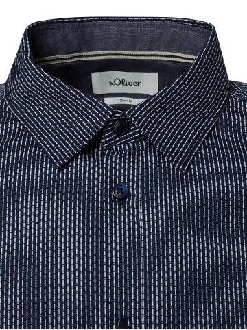 s.Oliver Hemd in marine weiß