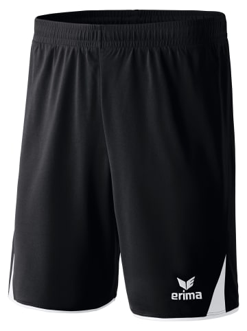 erima Classic 5-C Shorts in schwarz/weiss