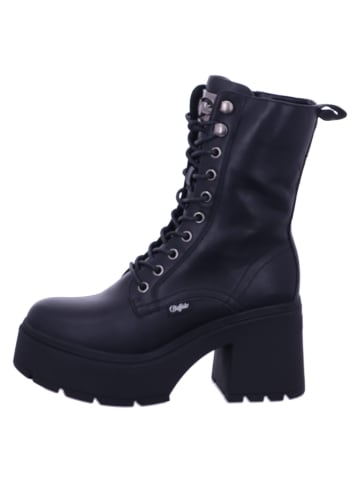 Buffalo Damen Stiefel/Boots ungefüttert MILA LACE UP MID in Schwarz