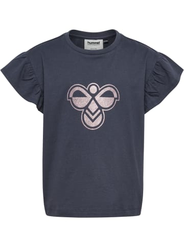 Hummel T-Shirt Hmljr Ruffle Mädchen in OMBRE BLUE