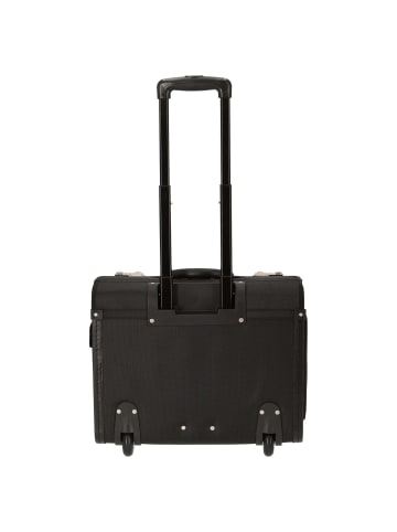 D&N Business - 2-Rollen Businesstrolley 46 cm Polyester (schwarz) in schwarz