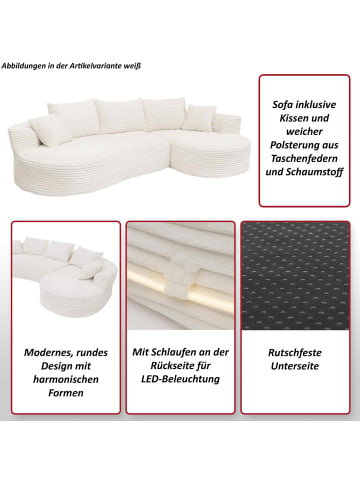 MCW Sofa-Garnitur P19, Weiß