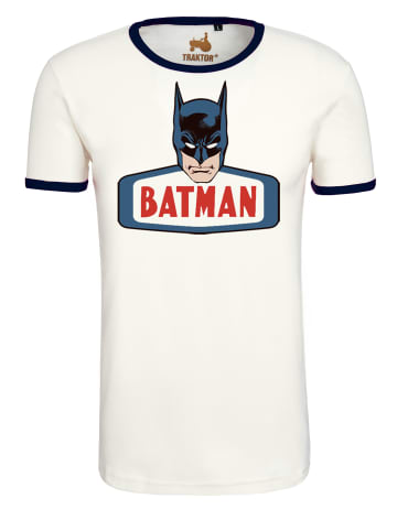 Logoshirt T-Shirt Batman Face in altweiss-navy