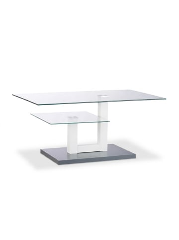 relaxdays Couchtisch in Grau - (B)100 x (H)45 x (T)60 cm