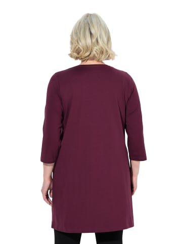 Ulla Popken Longshirt in dunkel weinrot