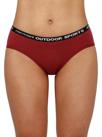 Normani Outdoor Sports 2er Pack Damen Merino Slip „Albury“ in Rot