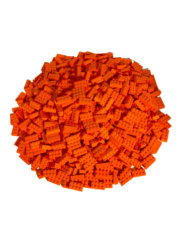 LEGO 2x4 Bausteine 3001 100x Teile - ab 3 Jahren in orange