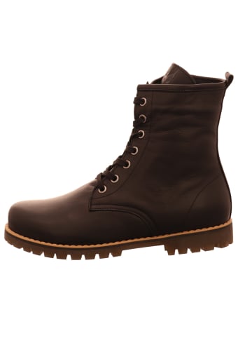 Esgano Damenschnürrstiefel kalt flach Da.-Stiefelette in  Schwarz