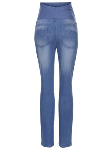 neun 9 monate Umstandsjeans in blue stone washed