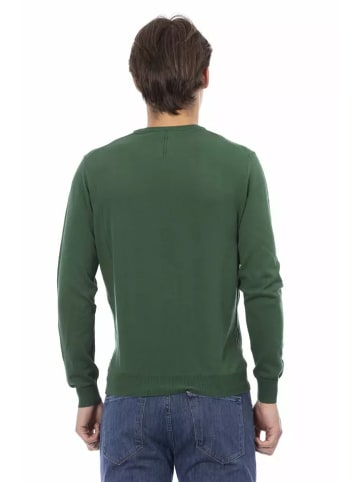 Baldinini Trend Zweifarbig Grün Baumwolle Herren Pullover