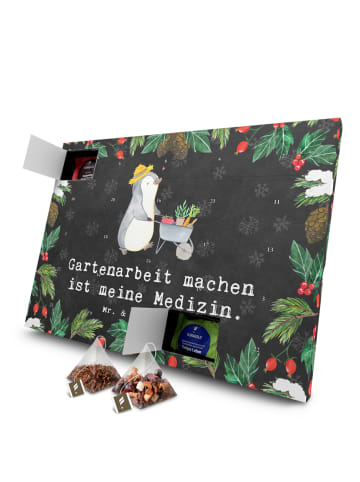 Mr. & Mrs. Panda Advents-Teekalender Pinguin Gartenarbeit mit Sp... in Kreidetafel