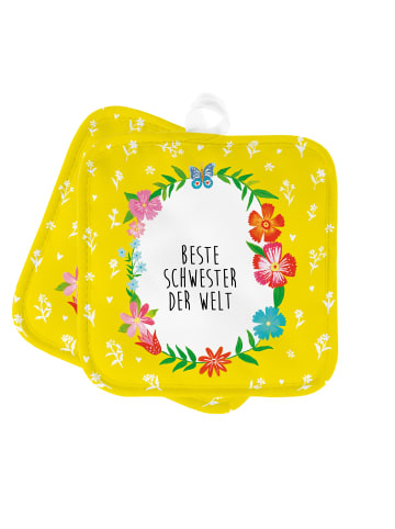 Mr. & Mrs. Panda Topfuntersetzer Schwester mit Spruch in Keine Angabe