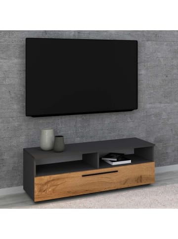 ebuy24 TV Tisch ArilaL 16 Anthrazit 115 x 40 cm