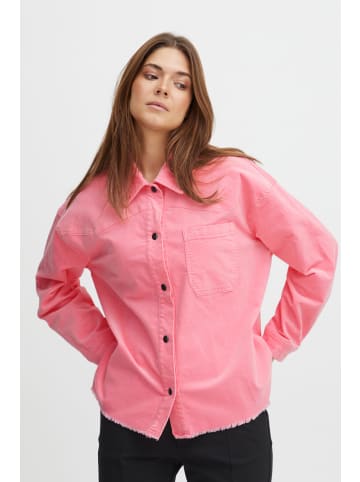 PULZ Jeans Hemdjacke PZSALLY OTW - 50207198  Modische Hemdjacke mit MetallKnöpfen in Pink