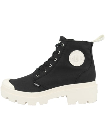 Palladium Schnürboots Pallabase Twill in schwarz