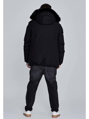 SikSilk Parka Parka in Black