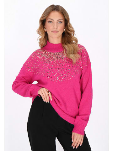 faina Women Sweater in fuchsia