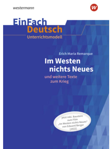 Westermann Schulbuch Buch - Im Westen nichts Neues
