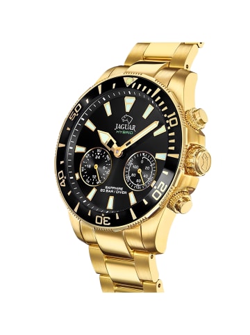 Jaguar Multifunktion-Armbanduhr Jaguar Connected gold extra groß (ca. 45,7mm)