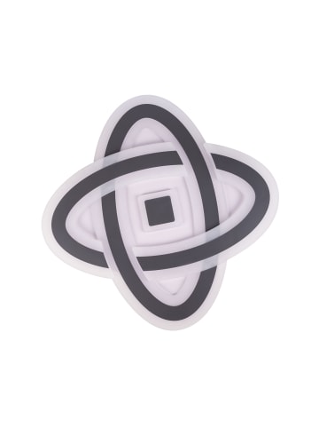 näve LED Deckenleuchte "MILLA" in grau - (L)48 cm x (B)48 cm x (H)6 cm - EEK E