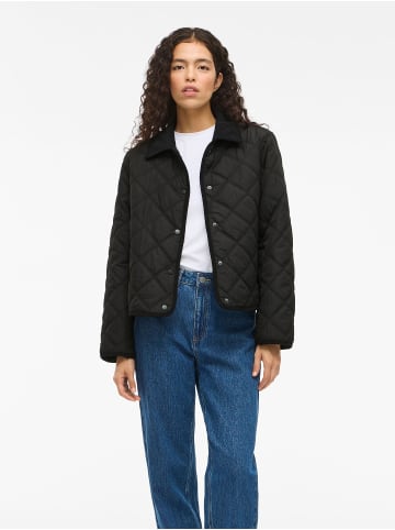 Vila Steppjacke mit Druckknöpfen und Kragen in Schwarz