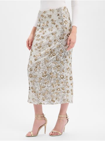 MOSS COPENHAGEN Paillettenrock MSCHMagnolia in silber gold - 0001
