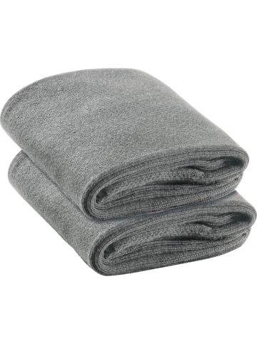 camano Baumwolle Unisex-Socken 2 Paar mit Softbund ca-soft in grau