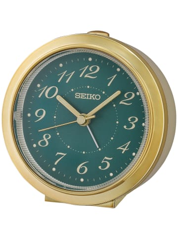 Seiko Wecker Quarz Leisegang beige / gold