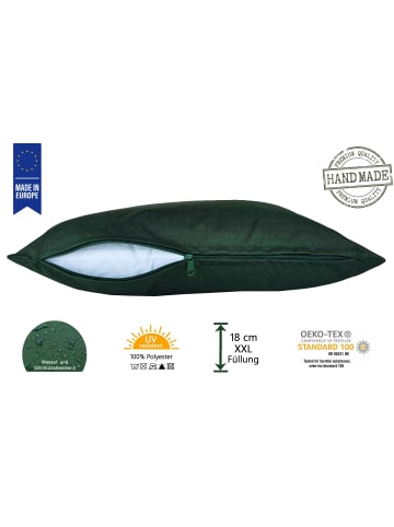 JACK Outdoor Dekokissen 45x45cm inkl. XXL Füllung in Dunkelgrün